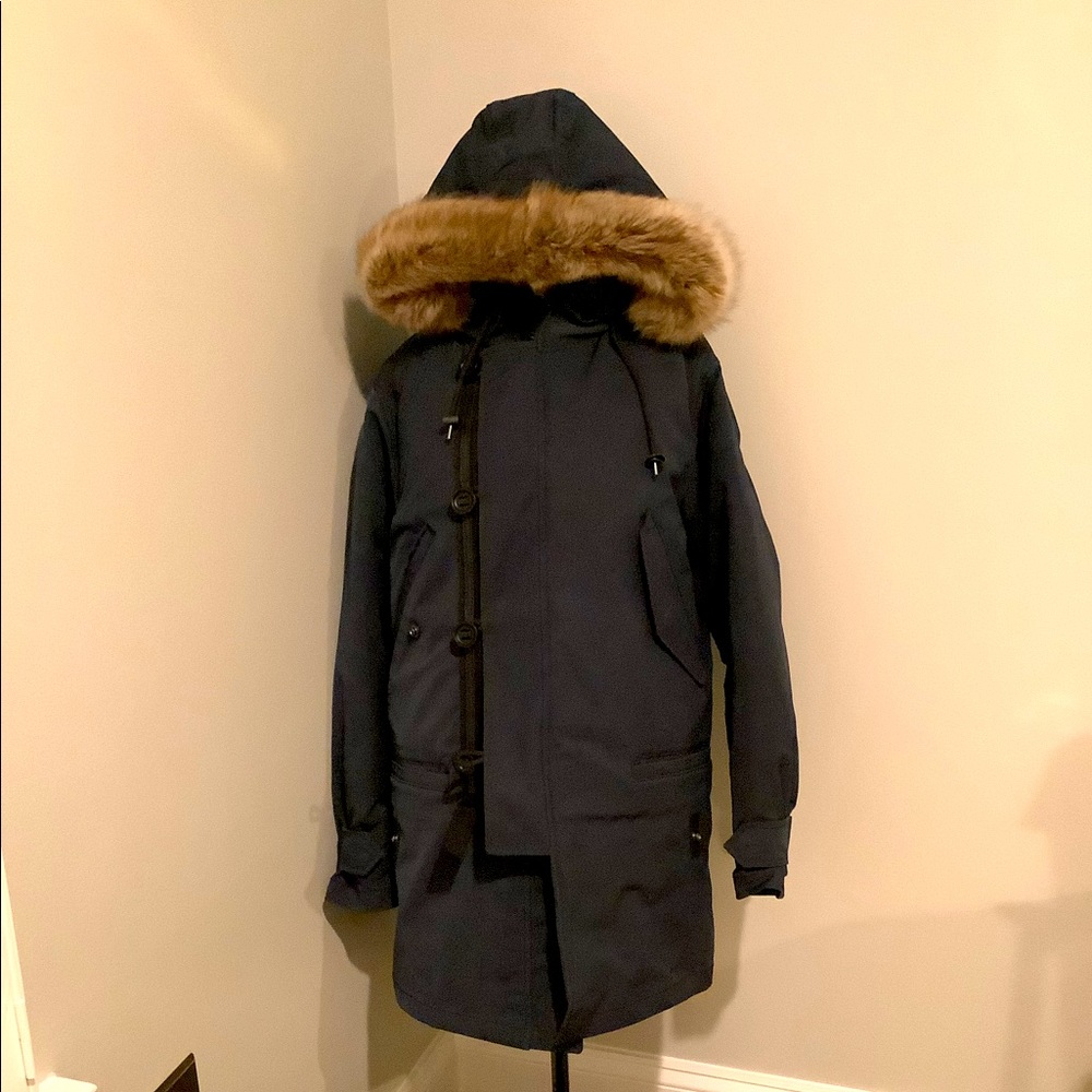 Coach parka with two jackets in one